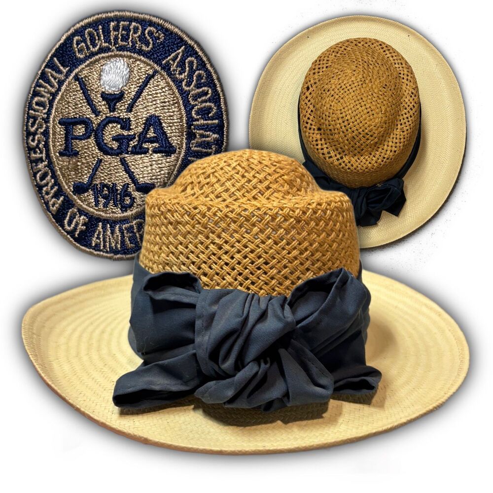 Vintage Town Talk PGA Straw Golf Hat